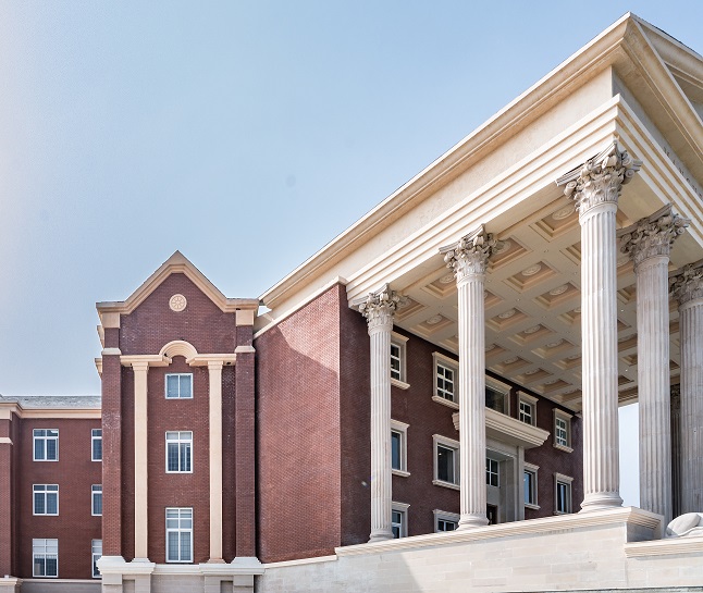 Timeless Beauty with a Neo Classical Stone Facade Design